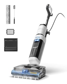 Tineco FLOOR ONE S6 Stretch Steam Aspirapolvere e lavapavimenti a vapore, Pulizia a vapore ad alta temperatura 160℃, Posizione piatta a 180°, Auto-pulizia FlashDry, Cavo lungo 8,3 m