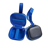 【Estuche rígido & almacenamiento organizado】 Construcción de triple capa (exterior repelente al agua, EVA absorbente de impactos, interior suave), bolsillo de malla para baterías, tarjetas SD y accesorios.