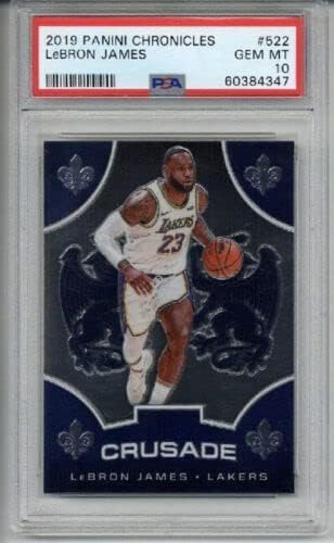 2019 PANINI CHRONICLES #522 LEBRON JAMES BASKETBALL CARD LA LAKERS RARE PSA 10