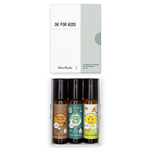 Edens Garden"OK For Kids" Roll-On 3 Set, Best 100% Pure Essential Oil Synergy