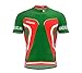 ScudoPro Madagascar Full Zipper Bike Short Sleeve Cycling Jersey for Women - Size M Multicolored