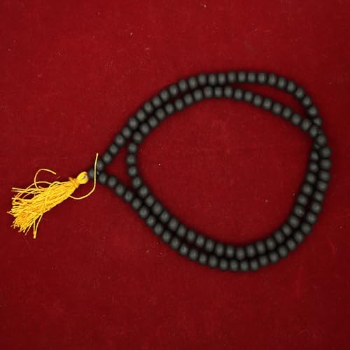Image of Njels Karungali Mala 108 Beads Necklace | Karungali Wood Chain for Men | Black Beads Mala for Protection, Meditation, Spiritual Wear