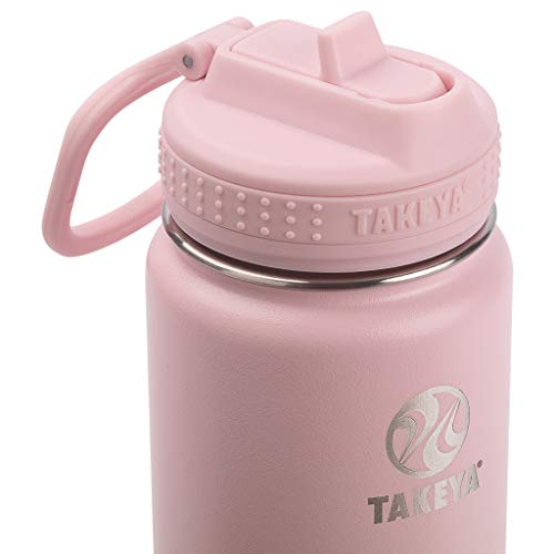 image for Takeya Actives Insulated Stainless Steel Water Bottle with Straw Lid, 