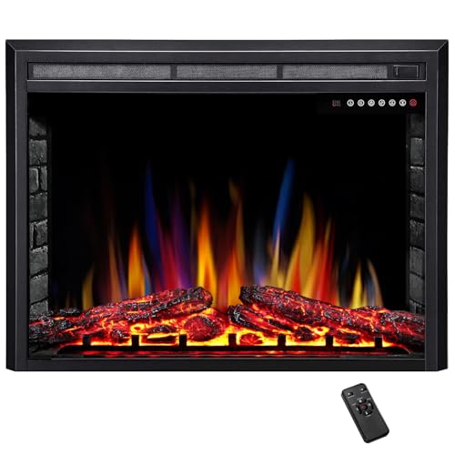 ELECTACTIC 36' Electric Fireplace Insert,Recessed...