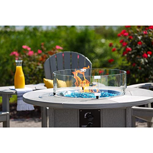 Stanbroil 10-Pound Fire Glass Beads - 1/2 Inch Luster Fire Glass Drops For Fireplace Fire Pit | Gas Log Sets | Landscaping | Fish Tank, Caribbean Blue Luster #TOP3