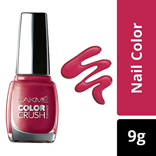 Image of Lakme True Wear Color Crush Nail Color, Shimmery Finish, Shade 43, 9 Ml