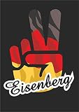 INDIGOS UG – Autocollant pour voiture – Sticker – Allemagne – Ville Eisenberg – env. Victory Vitre arrière, coffre, ordinateur portable, football, sport, école, tuning 10 x 8 cm