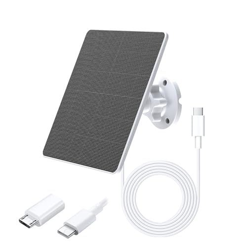WUOAUM USBソーラーパネル 電源 5V 5W 屋外対応 太陽光パネル 小型 ソーラーチャージャー IP65防水 防犯カメラ用 バッテリーカメラ用 マイクロUSB & Type-C端子 ソーラー給電 WUOAUM USBソーラーパネル 電源 5V 5W 屋外対応 太陽光パネル 小型 ソーラーチャージャー IP65防水 防犯カメラ用 バッテリーカメラ用 マイクロUSB & Type-C端子 ソーラー給電