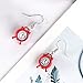 Produktbild S-TROUBLE 1 para Kreative Nette Mini Vintage Wecker Ohrringe Minimalismus Cartoon Design Weibliche Ohrbügel Baumler Schmuck Geschenk