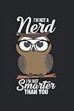 Kalender 2021: Nerd Eule Intelligent Schlau Lesen Lustig Geschenk 120 Seiten, 6X9 (Ca. A5), Jahres-, Monats-, Wochen- & Tages-Planer
