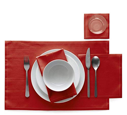Servilletas de algodón MY DRAP, 25 unidades, rojo miniatura 2