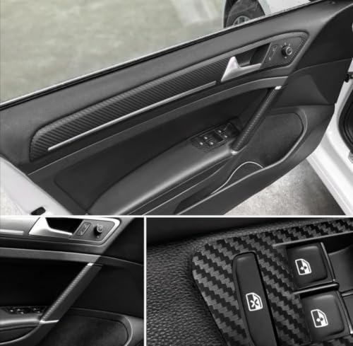 Image of HOME13 Black 3D Carbon Fiber Vinyl Wrap Car & Bike DIY Wrap Sheet Roll Film Sticker Decal Rated for Automotive Use (12 x 72, 3D Black Carbon)