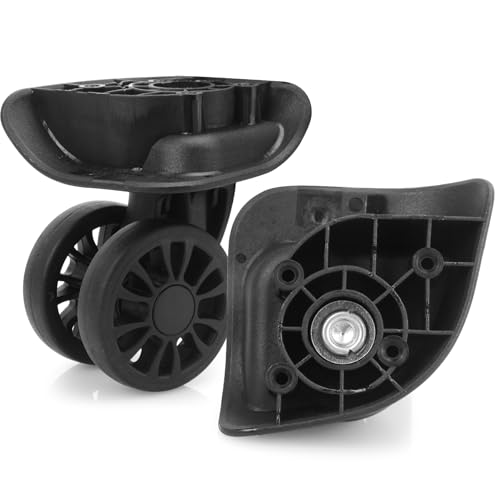 Roulettes pivotantes de rechange en plastique A208A lot de 2 roues 360 degrés