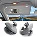 Porpor Booya 2-Pack Interior Sun Visor Hook Clip Bracket for Audi A1 A3 A4 A5 Q3 Q5(8E0 857 562) (Grey)
