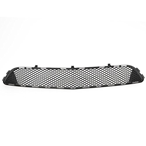 CarPartsDepot Bumper Face Center Grille Grill Black w AMG Pkg Front 08-11 Compatible With MERCEDES Benz C-Class