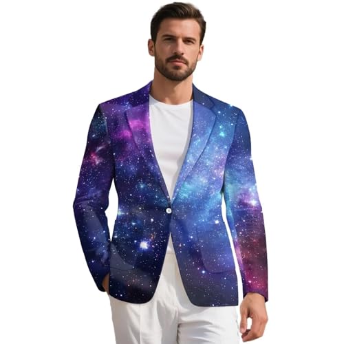 AFPANQZ Men's Suit Blazer Casual Coats Lightweight Party Jackets Sports Coat Pockets One Button Tuxedo Suits