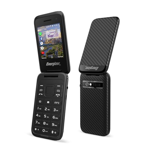 Energizer - Téléphone Portable - Mobile Senior à Clapet - Clavier Grandes Touches - Physique E282SC - Batterie 1400 mAh - Double Sim (Nano SIM) - 4G LTE - Garanti 3...