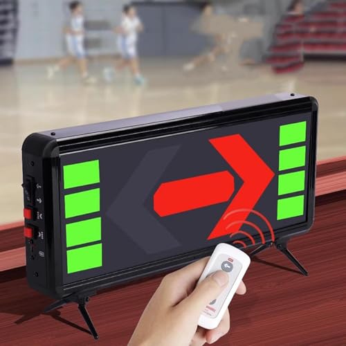 Freccia di possesso elettronica a LED per pallacanestro, con telecomando, per esercitarsi