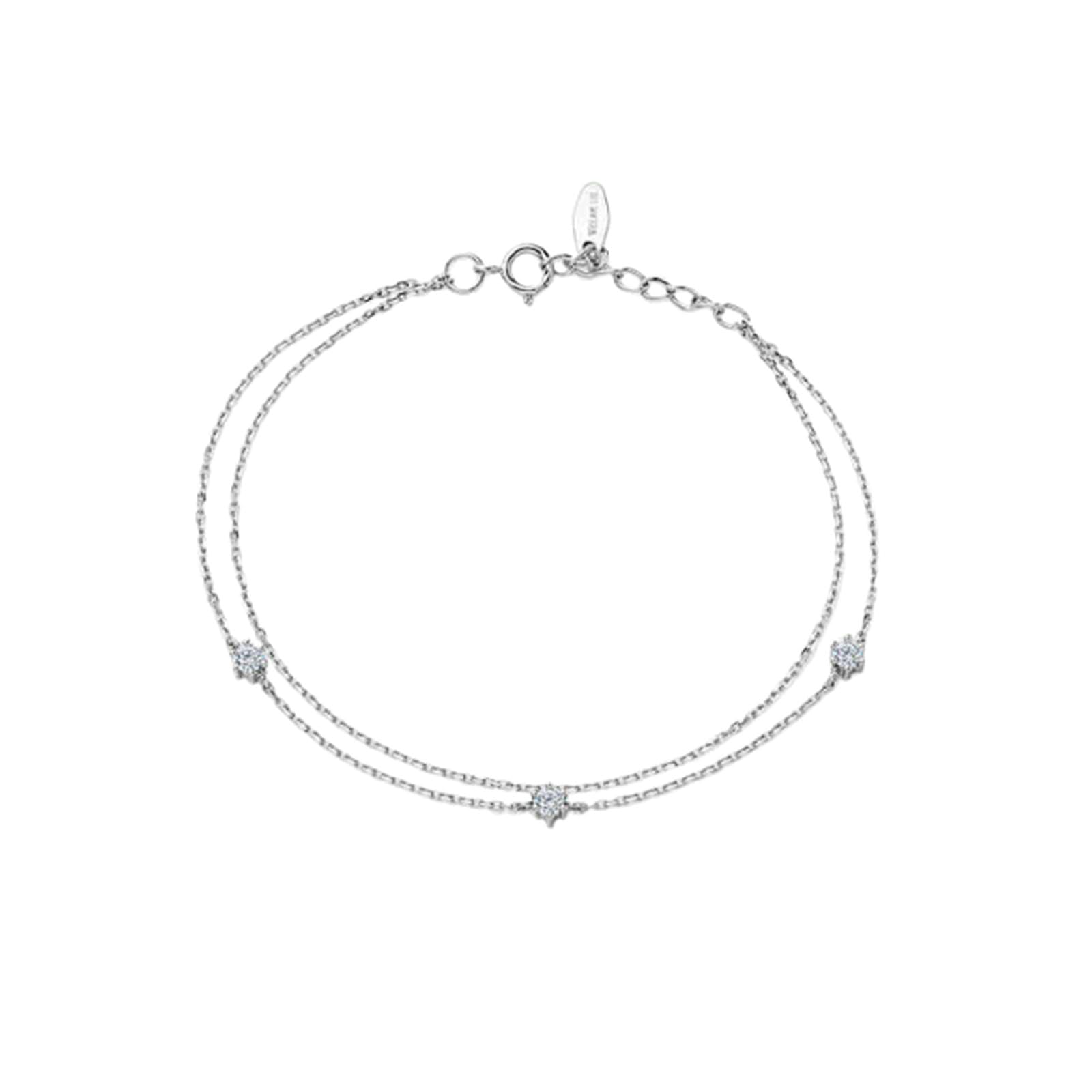 Pulsera de mujer de 21 a 23 cm, platino 950