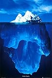 (24x36) Hidden Depths Iceberg Art Poster Print