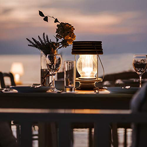 Hanging Solar Lights Outdoor - 8.3” Solar Powered Waterproof Retro Christmas Lanterns, Bright Landscape Lanterns Lamp, 30 Lumen, 1 Pack, Great Decor For Patio, Yard, Garden And Table (Warm White) #TOP6