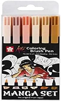 Sakura XBR-24SA 24-Piece Koi Assorted Coloring Brush Pen Set by Sakura ...