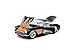 Jada Toys Bigtime Muscle 1:24 1957 Chevy Corvette Die-cast Car – Opening Doors, Hood, Trunk, Rubber Tires(Glossy Black Flames)