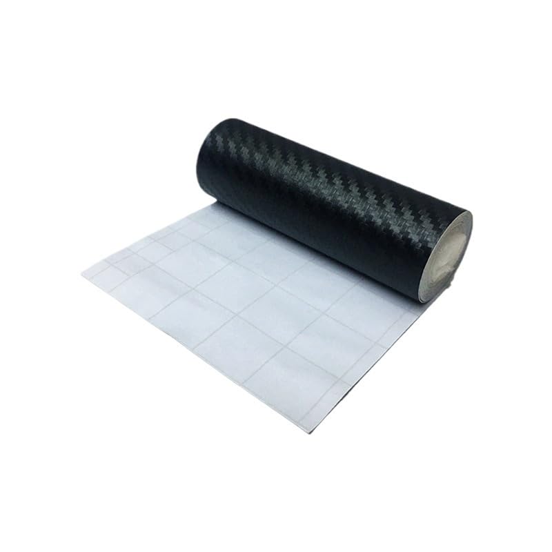Vinilo fibra carbono 3D para coche adhesivo protector impermeable gris oscuro 10cm x 300cm