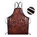 Grembiule in Pelle Grembiule da Cuoco Grembiule da Barbiere con Tasca Regolabile Grembiule per Attrezzi Grembiuli per la Lavorazione del Legno Grembiule Fai da Te Grembiule in Cera