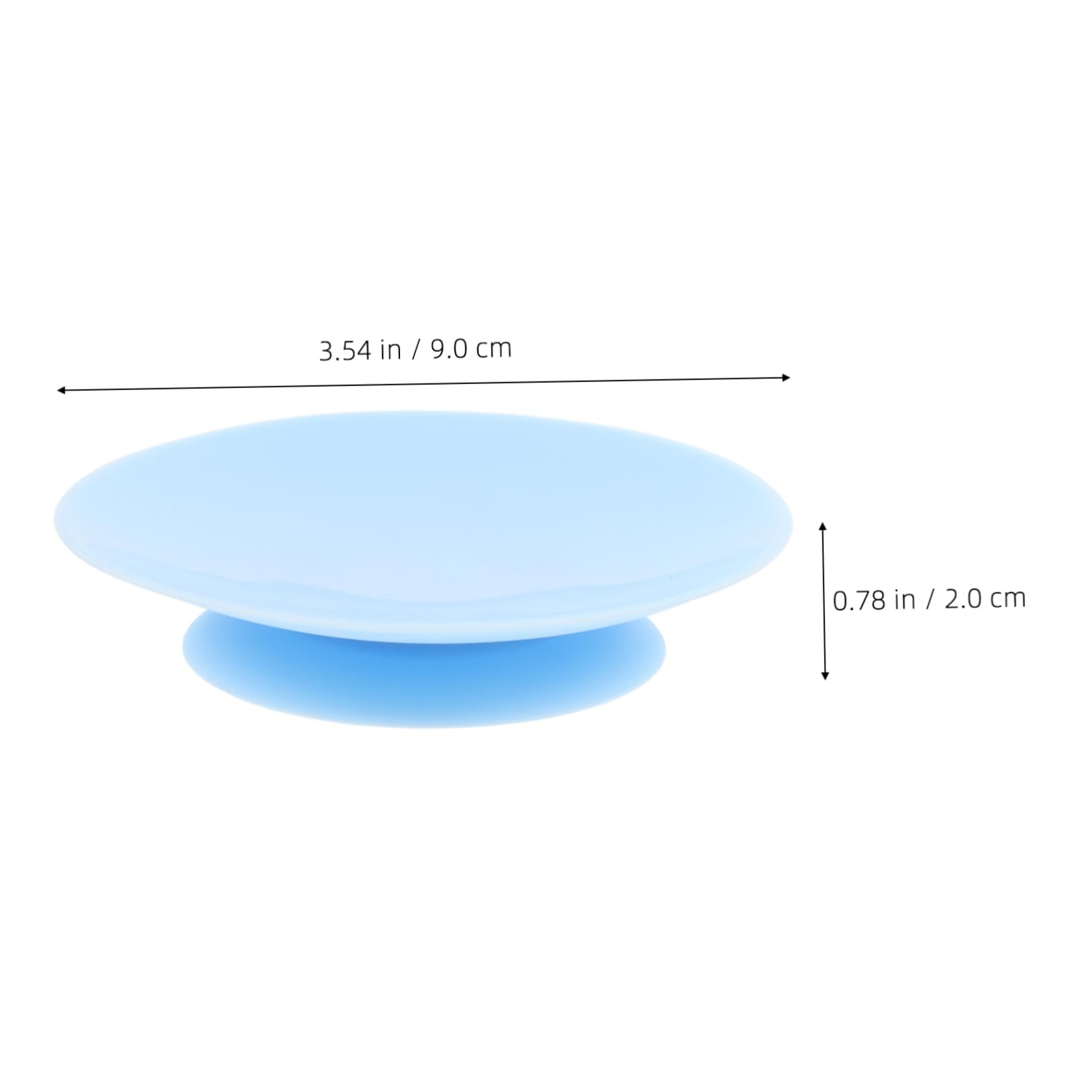 KOMBIUDA Silicone Double-Sided Suction Cups Pads 5 Pack Anti-Slip Tableware Fixing for Plate Bowl