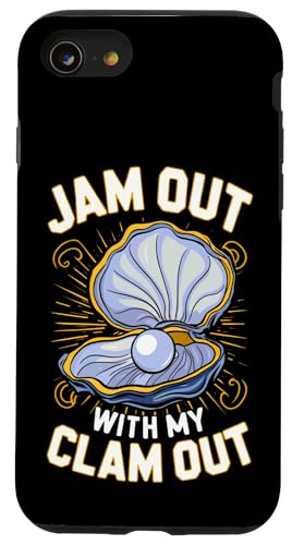 Woman Jam Out With My Clam Out p[eB[K[YiCgAEg X}zP[X iPhone SE (2020) / 7 / 8 p