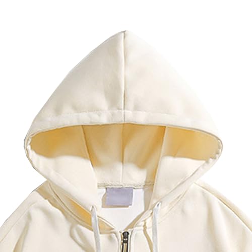 Men's Lightweight Zip Up Hoodie Basic Slim Fit Cotton Zipper Sweatshirt Heavyweight Fleece Blend Hoodie2