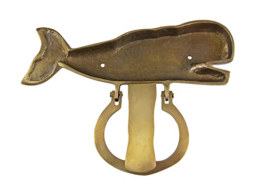 Solid Brass Sperm Whale Door Knocker #TOP2