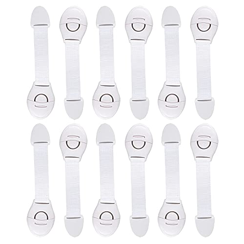 Taquillas para bebés Zeaye 12Stück, pestillos de seguridad, cerraduras de cajones, taquillas para bebés, cajones, etc. Guardarropa de los padres, garantía de satisfacción del control