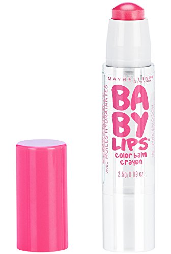 Maybelline Baby Lips Color Balm Crayon, Pink Smooch, 0.09 oz.