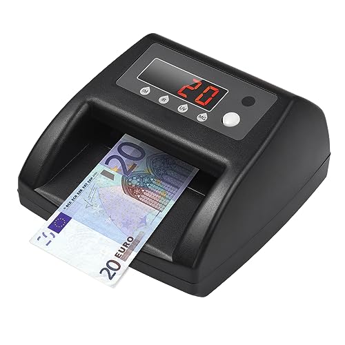 Daconovo Mini Detector UV de Notas Falsas Contador de Dinheiro EUR Detecção Automática de Dinheiro p
