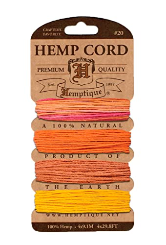 Hemptique Hemp Cord Card Ideal for Sustainable Crafting & Versatile