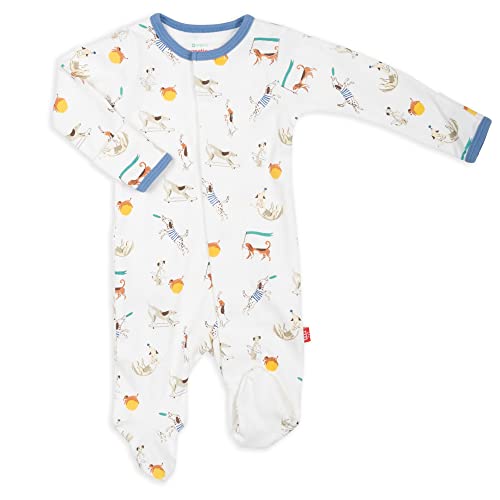 Image of Magnetic Me Footie Pajamas - 100% Organic Cotton Baby Pajamas - Quick Magnetic Fastener Sleeper for Baby Boy and Girl