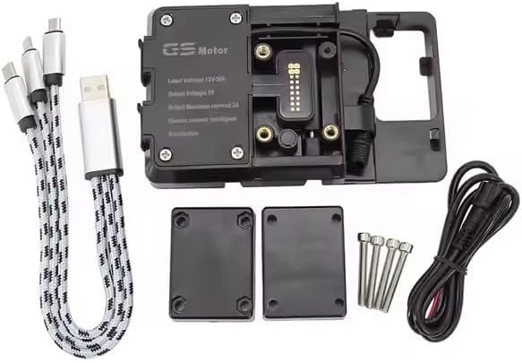 New Motorcycle Navigation Bracket Mounting Adapter Bracket Moto Mobile Phone GPS Holder for 1290 Super Adventure S/R 2017-2022 (USB Charging)