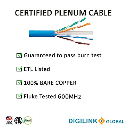 Cable Ethernet Cat6e UTP 500ft 23AWG Azul miniatura 4