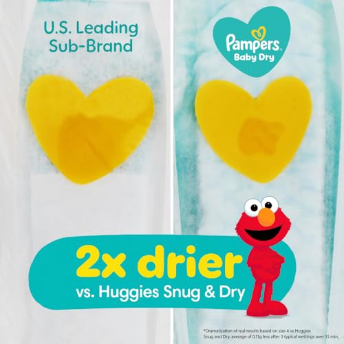 Image of Pampers Diapers - Baby Dry - Size 3, 32 Count, Absorbent Disposable Infant Diaper (Packaging May Vary)