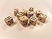EZ Botanicals 10 Genuine Bone Dice (Hand Carved)
