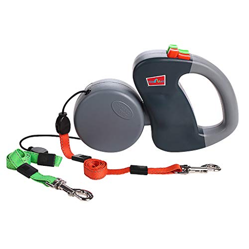 UMei Extend 10 Feet Dog Leash Retractable Dog Traction Rope Double Lead Leash