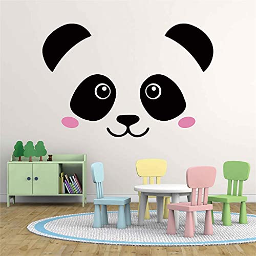 Vinilo decorativo cabeza de panda para habitación infantil miniatura 2