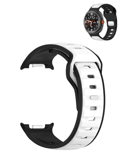 Image of Bands for Samsung Watch 8 Smartwatch,Sport quick-release Silicone Band for Samsung Watch 8,Soft Lightweight & Ventilated Comfort Replacement Smartwatch Strap,Adjustable Wristband