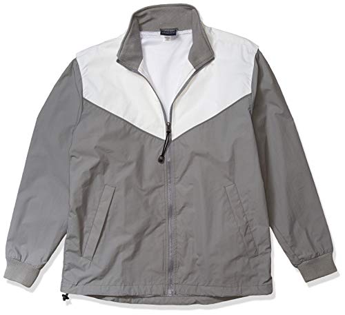Charles River Apparel Championship Jacket, Grey/White, L