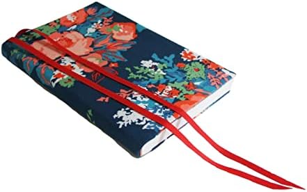 6 Inch Trade Size Paperback Novel Book Cover in NAVY FLORAL Stretch Fabric, Small Book Cover for Adults, Floral Book Sleeve for Paperback and Hardcover Books and Journals 5.5x8.5 to 6x9