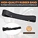 Dairrr Fuuu Firefighter Helmet band, Fire Helmet Rubber Strap, Heavy Duty Firefighting Hat Bands for Most Fire Helmets or Hard Hats, Holding Firefighting Tools Accessories, Black, 3 Pack