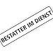 Produktbild Magnetschild Magnettafel Bestatter im Dienst 300x70 mm 0,9 mm stark haftend runde Kanten