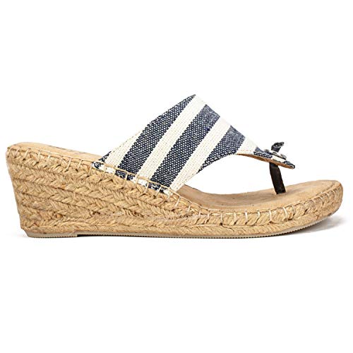Image of WHITE MOUNTAIN Women's Beachball Espadrille Wedge Sandal